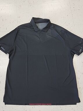 NEW Nike Tiger Woods Collection Dri-Fit ADV Black Golf Polo Men's Size XXL 2XL